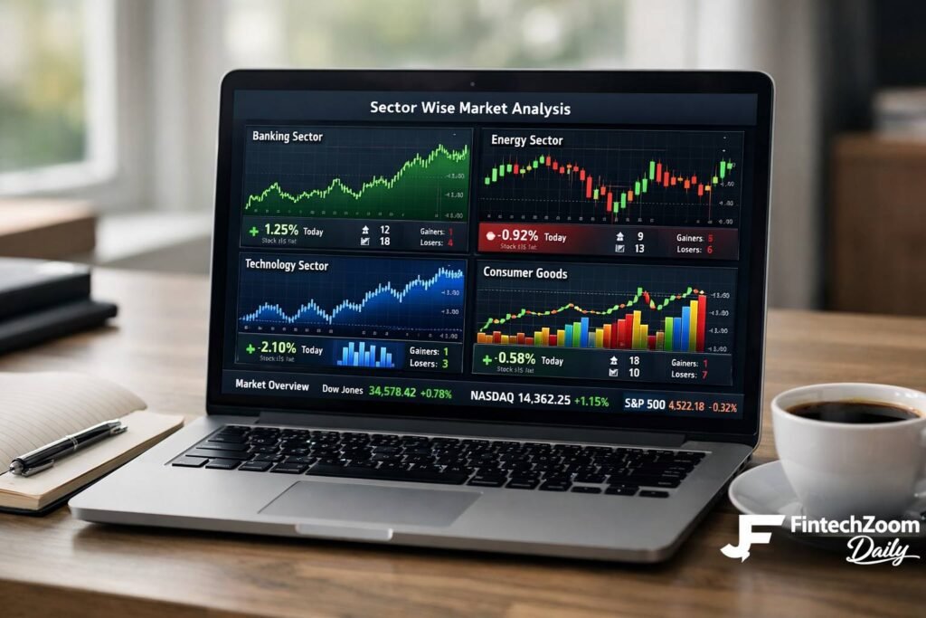 European stock market sector performance banking energy technology and consumer sectors